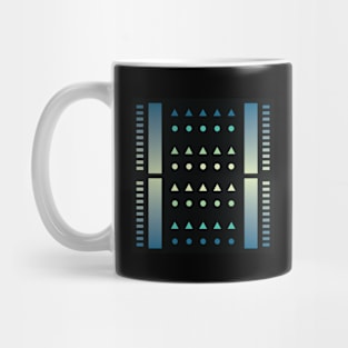 “Dimensional Information (3)” - V.3 Blue/Green - (Geometric Art) (Dimensions) - Doc Labs Mug